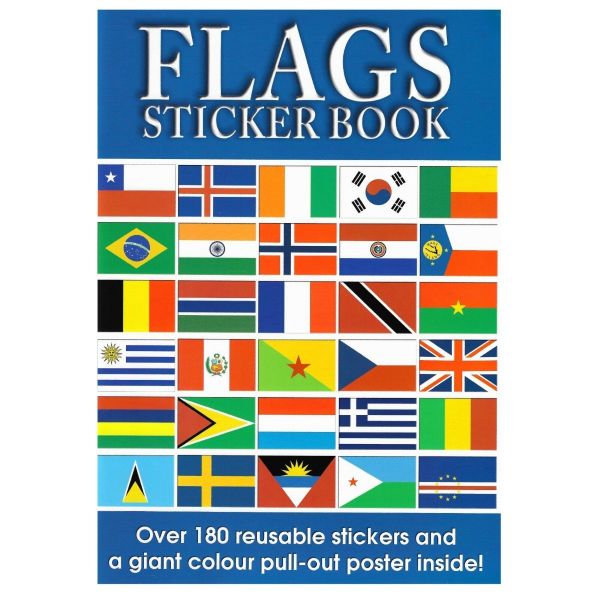 Flags Sticker Book - carte cu steaguri, autocolante (2166/FLSB)