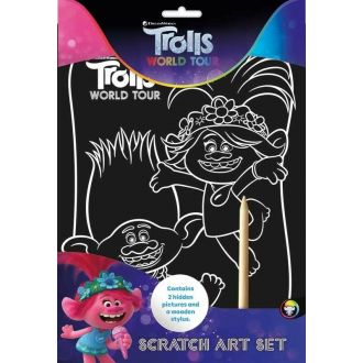 Trolls 2 Scratch Art Set - Set imagini razuibile (3178/TRSA)