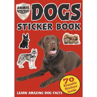 Animal Detective Dog, Carte cu autocolante cu caini (2032/DOSB)