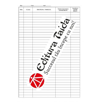 MODEL NOU !!!!! Condica Pentru Evidenta Prezentei Si Activitatii Personalului Didactic, coperta carton duplex