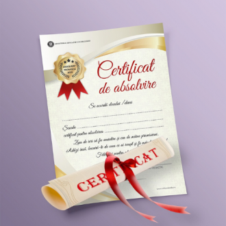 Certificat de absolvire elev primar/gimnaziu/liceu 2025