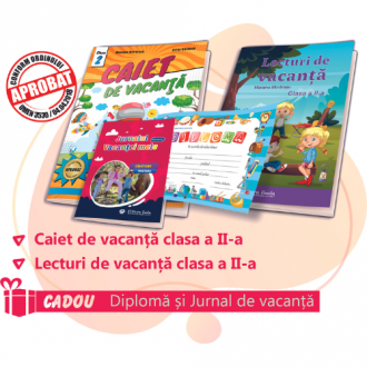 PACHET 3 PREMIERE CL.A II-A - CAIET DE VACANTA+LECTURI DE VACANTA (CADOU DIPLOMA+JURNALUL VACANTEI MELE)
