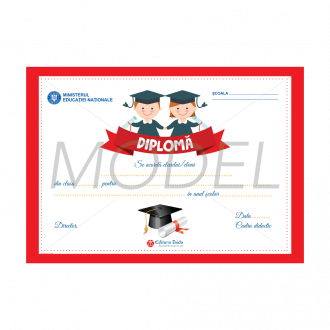 Diploma scolara personalizabila Taida - model 27