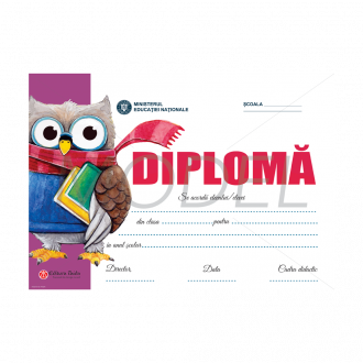 Diploma scolara personalizabila Taida - model 56