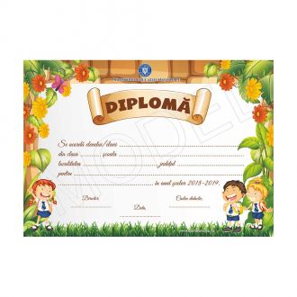 Diploma scolara personalizabila Taida - model 29