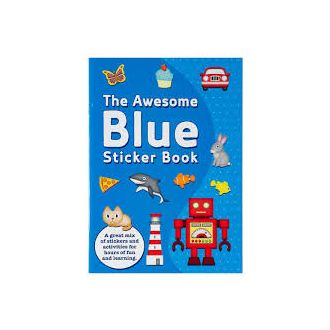The Awesome Blue Sticker Book, Minunata carte albastra cu autocolante (3034/BLSB)