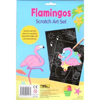 Flamingos Scratch Art Set, Imagini razuibile (3127/FGSA)