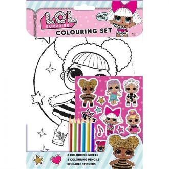 LOL Surprise Colouring set, Set de colorat (3069/LOLCS-2)