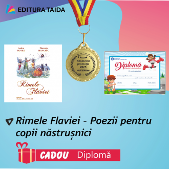 Pachet premiere clasa pregatitoare - Rimele Flaviei (Diploma cadou) + Medalie Absolvent 2025