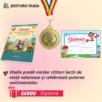 Pachet premiere clasa pregatitoare - Vlodix descopera sentimentele (Diplomă cadou) + Medalie Felicitari! Ai reusit