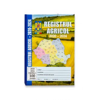 Registru agricol 2020-2024, format X4, pentru 100 de gospodarii
