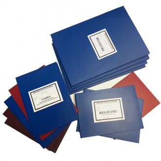 Registru unic pentru inspectii scolare, coperta carton gros invelita cu imitatie piele de diferite culori