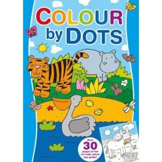 Colour By Dots, Carte de colorat cu activitati (Albastru) (2707/CDCB1-3)