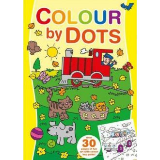 CoColour By Dots, Carte de colorat cu activitatil (Galben) (2707/CDCB1-4)